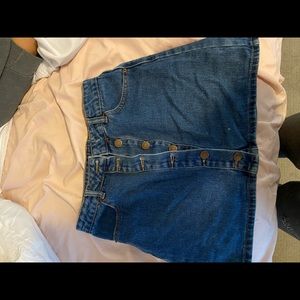 Forever 21 button up skirt